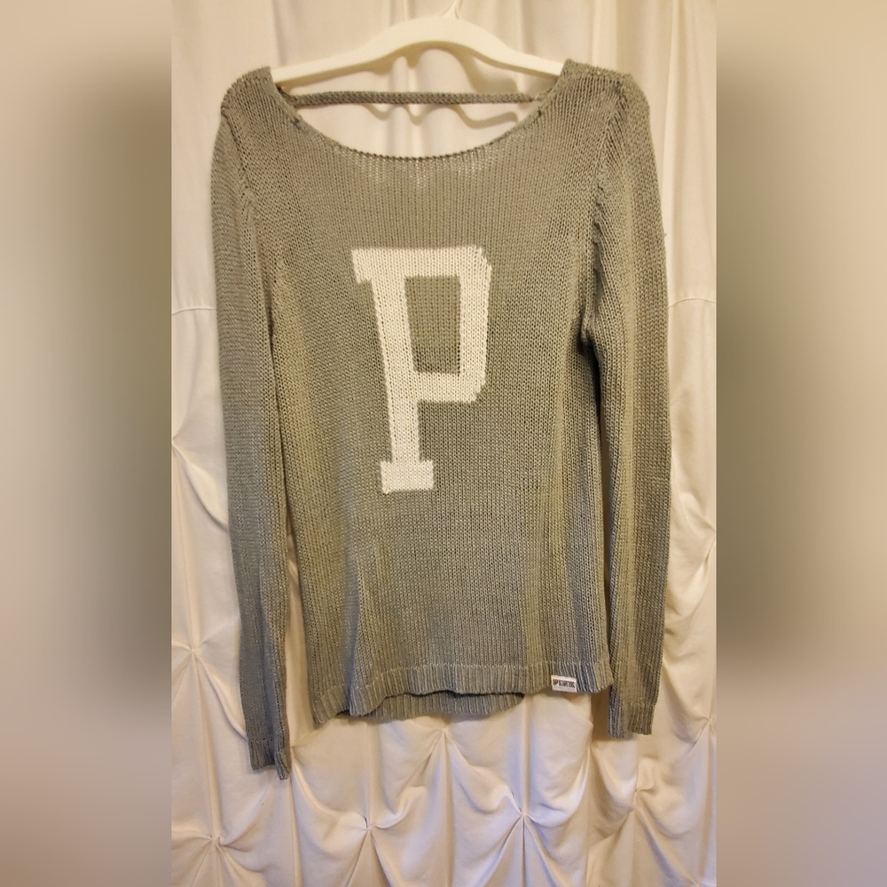 PINK/ Victoria's Secret VINTAGE PINK open back sweater